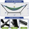 Sorbus Double Hammock With Steel Stand - Portable Carrying Case Included - 3 of 4