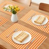 REGALWOVEN Placemats Set of 6 Woven Placemats for Dining Table Decor Indoor Washable Kitchen Table Mat Wipe Clean - 2 of 4