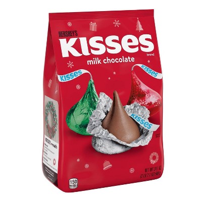 Hershey's Kisses Holiday Milk Chocolate Red Green Silver - 34.1oz