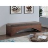 Meridian Furniture,Lawson Velour Fur Fabric Bench - 2 of 4