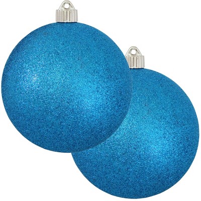 Christmas by Krebs 2ct Aqua Blue Shatterproof Christmas Ball Ornament  6" (150mm)