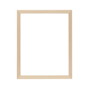 Creative Mark Ambiance Unfinished Deep Gallery Frame, Open Back Natural Wood Frames for Canvas and Mounted Artwork, 3/4" Face, 1-1/4" Deep, No Glass - 1 of 4