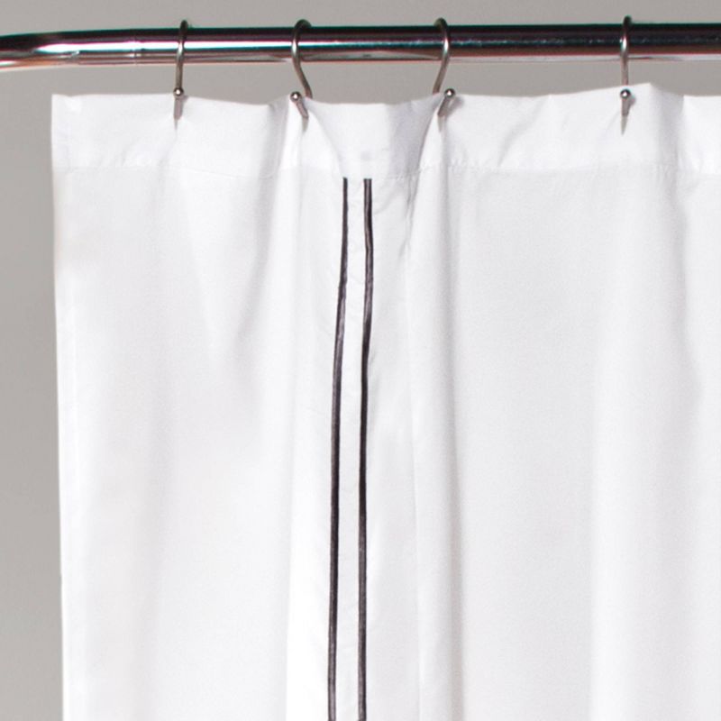 Solid Shower Curtain Gray - Lush D&#233;cor, 3 of 8
