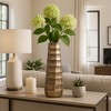 Decorative Tall Metal Vase for Living Room Decor - Elegant Flower Vase for Home Accent, Room, and Office Decor - Tabletop, and House Decor - 20", Gold - 2 of 4