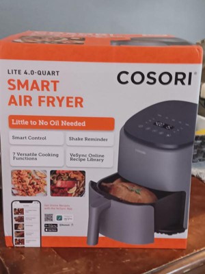 Cosori - Lite 4.0 qt Smart Air Fryer - Light Gray