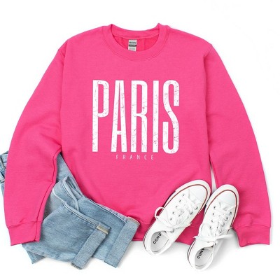 Simply Sage Market Women's Graphic Sweatshirt Paris France Distressed