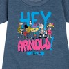 - Hey Arnold! - Arnold Spray Paint 96 Graphic Short Sleeve Fleece Dress - 2 of 4