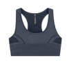 Spruce Fashion Removable Cup Seamless Open Stitch High Stretch Performance Moisture-Wicking Sports Bra - 2 of 4