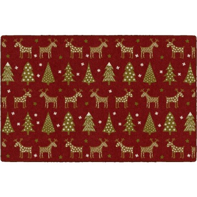 Brumlow Mills Holiday Delight Holiday Area Rug, 2'6" x 3'10", Red
