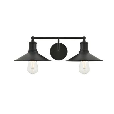 Elegant Lighting Etude 2 light black Wall Sconce