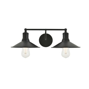 Elegant Lighting Etude 2 light black Wall Sconce - 1 of 4