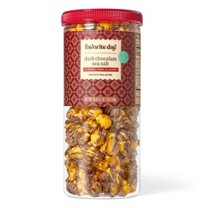 Christmas Dark Chocolate Sea Salt Caramel Corn Clusters Popcorn - 18oz - Favorite Day™ - 1 of 3