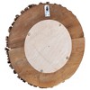 vidaXL Mirror Natural Wood Solid teak wood and glass Medium - 4 of 4