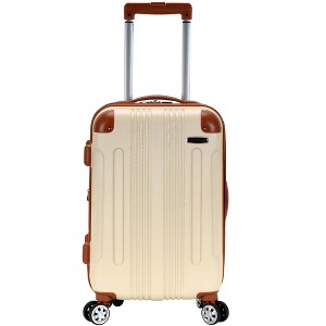 Rockland London Hardside Expandable Luggage with Spinner Wheels White Carry-On 20-Inch - 1 of 4