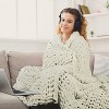 Catalonia 50"x60" Chunky Knit Blanket, Soft Plush Crochet Chenille Blanket, Knitted Yarn Blanket for Home Decor or Dorm Decor, Comfort Caring Gift - 2 of 4