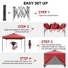 Ainfox 12ft x12ft Pop Up Canopy Outside Canopy, Patented One Push Tent Canopy with Wheeled Carry Bag, Bonus 8 Stakes and 4 Ropes - 3 of 4