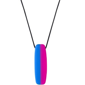 Chewigem Chewable Toggle Board, Pink/Blue Polished - 1 of 2