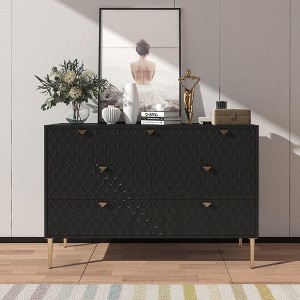 Bella Depot 47.8''W Modern Wood 7-Drawer Storage Dresser Cabinet - 1 of 4