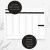 Blu Monaco Gold Edge Desk Pad – Undated Weekly Planner Notepad – 8.5 x 11, 50 Pages – Tear-Off Calendar for Scheduling and Organization - 4 of 4