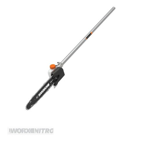 Wg309 Worx 10 2 In 1 Electric Chainsaw And Pole Saw Attachment With  Auto-tension, Rotating Handle And Safety Chain Brake : Target