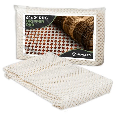 Nevlers White Non Slip Rug Pad for Hard Surface Flooring