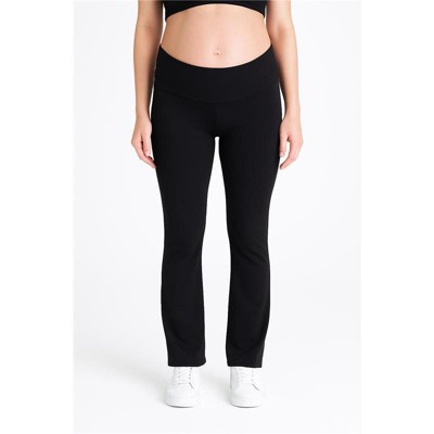 Women's Roll Over Waistband Flare Legging | Motherhood Maternity