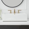 BWE 8 in. Widespread Double Handle 3 Hole Bathroom Faucet Water-Saving With Drain Kit - 4 of 4