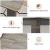 63 Inch Computer Desk, Large Office Desk with Black Metal Frame, Modern Simple Style Gaming Desk, Sturdy Write Desk for Home, Work, Study - 4 of 4