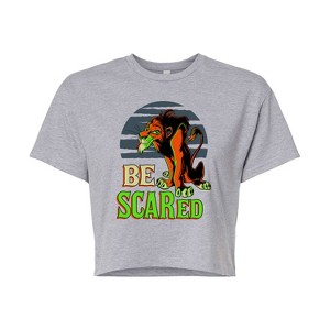 Women's - Disney Villains - Be Scared Cropped Graphic T-Shirt - 1 of 4