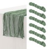 Unique Bargains Thanksgiving Wedding Party Decorations Cheesecloth Table Runner 6 Pcs - 3 of 4