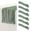 Unique Bargains Thanksgiving Wedding Party Decorations Cheesecloth Table Runner 6 Pcs - image 3 of 4