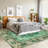 Phulwari Area Rugs Washable, Vintage Bohemian Distressed Oriental Carpet Non Slip, Floral, for Living Room Bedroom Kitchen Nursery Kids Room - 3 of 4
