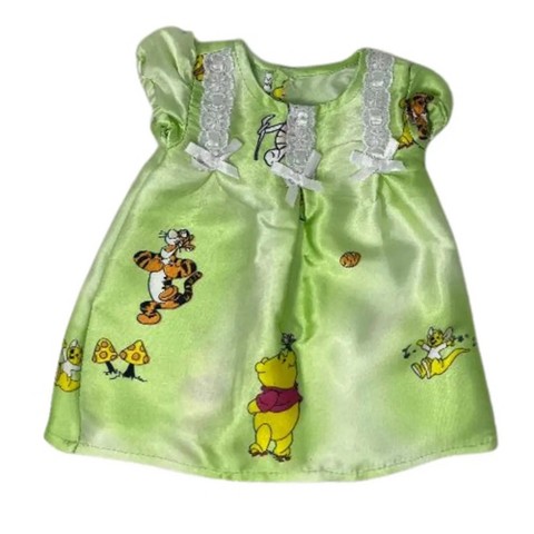 Детские куклы Doll Clothes Superstore Storybook Bear Print Satin Nightgown for 15-16 Inch Cabbage Patch Kid Dolls