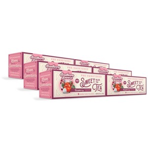 Southern Breeze Hot Brew Sweet Tea Raspberry Iced Tea with Black Tea and Zero Carbs Zero Sugar, 22 Individually Wrapped Family Size Tea Bags, 6 Pack - 1 of 4