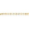 10k Tri-Color Gold 3.5mm Valentino Heart Link Chain Bracelet or Anklet - 4 of 4
