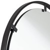 Uttermost Starbird Round Vanity Decorative Wall Mirror Modern Black Metal Openwork Framed 30" Wide for Bathroom Bedroom Living Room Home Office House - 3 of 4