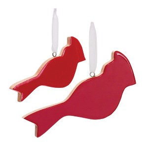 Glass Cardinal Bird Ornament (Set of 6) - 1 of 3