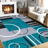 Washable Runner Rug: Non-Slip, Stain-Resistant, Geometric Vintage-Style for Kitchen, Hallway, Entryways & Bathrooms - 4 of 4