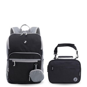 Set de mochila y lonchera infantil J World Junior de 15 pulgadas para escuela