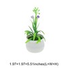 Unique Bargains Realistic Artificial Plants Bell Flower Mini Plastic 1.97"x1.97"x5.51" 1 Pcs - 3 of 4