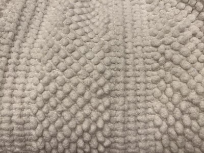 20x32 Knit Striped Chenille Bath Rug Fringe White - Threshold™ : Target