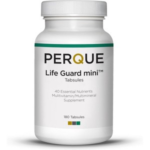 PERQUE Life Guard Mini™ Multivitamin & Multimineral Supplement – 180 Tabs | 40 Essential Nutrients for Energy, Vitality, Immune & Cellular Health - 1 of 4