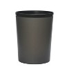 LunaLulinlk Frosted Plastic Black Wastebasket - 4 of 4