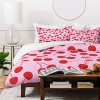 Deny Designs Full/Queen thespacehouse Pink Red Cherries Duvet and Sham Set - 3 of 4