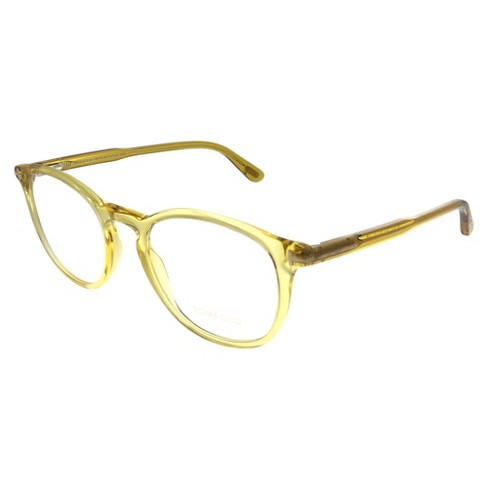 Tom Ford Ft 5401 041 Unisex Round Eyeglasses Transparent Yellow 51mm :  Target