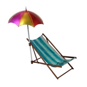 Beachcombers Beachcombers Coastal Life 10.2" Metal Beach Chair Bottle Holder - 1 of 1