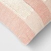Textural Woven Striped Square Throw Pillow - Threshold™ - 4 of 4