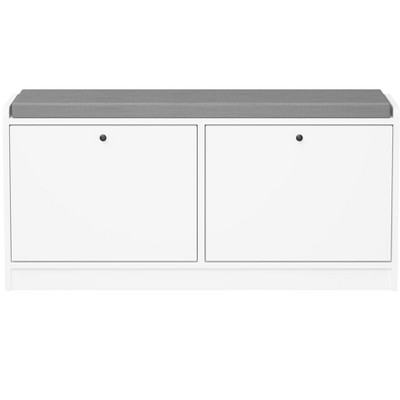 VYNXARIA Shoe Storage Bench with Cushion - Entryway Organizer, Cabinet & Shoe Rack for Hallway, Living Room, Bedroom