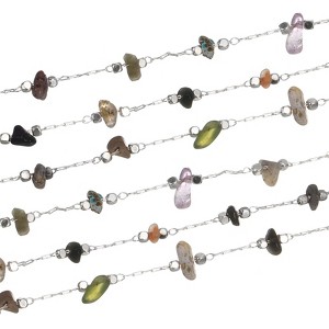 Unique Bargains Brass Smooth Decoration Irregular Gemstone Chains for Jewelry Making Craft - 1 of 4