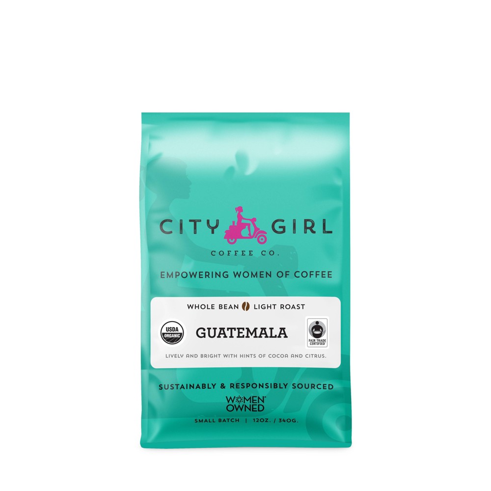 Photos - Coffee City Girl  Organic Guatemala Café Femenino Medium Roast Whole Bean C